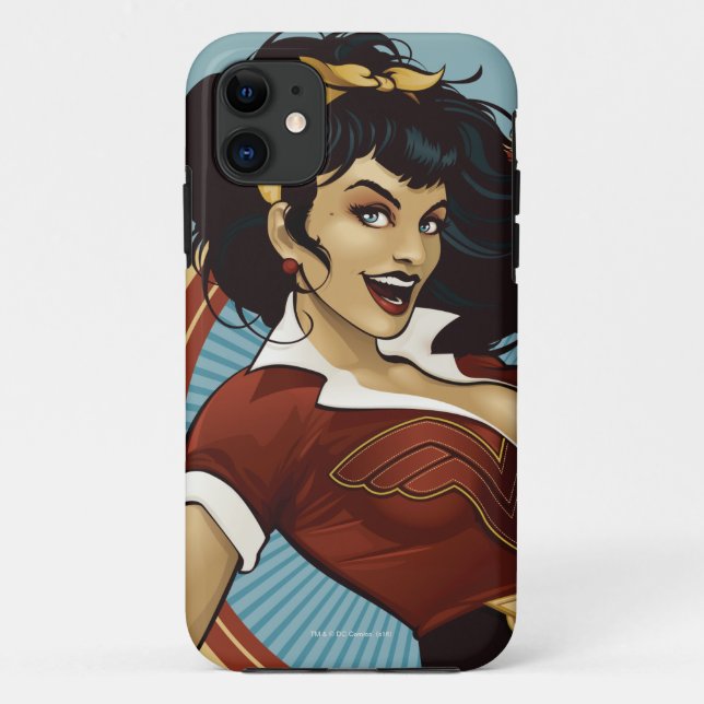 Coques Case-Mate iPhone Wonder Woman Bombshell Name Graphic (Dos)