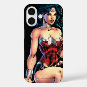 Coque Pour iPhone 16 Wonder Woman Gripping Lasso Atop Rock