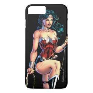 Coque Case-Mate Pour iPhone Wonder Woman Gripping Lasso Atop Rock
