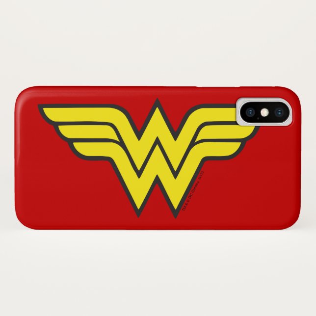 Coques Case-Mate iPhone Wonder Woman | Logo classique (Dos (Horizontal))