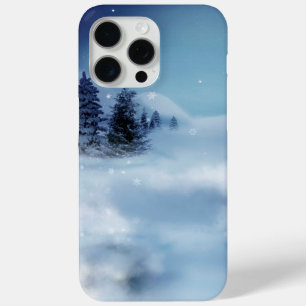 Coque iPhone 15 Pro Max Wonderland d'hiver de nuit