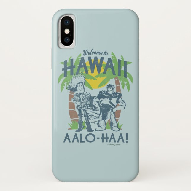 Coques Case-Mate iPhone Woody et Buzz - Bienvenue à Hawaii (Dos)