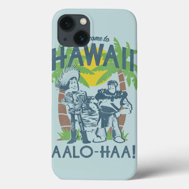 Coques Case-Mate iPhone Woody et Buzz - Bienvenue à Hawaii (Verso)