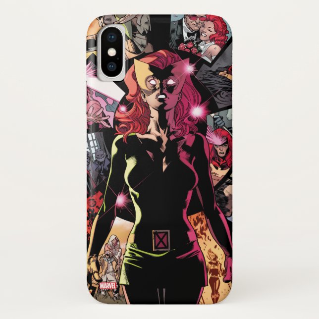 Coques Case-Mate iPhone X-Men | Phénix foncé classique (Dos)