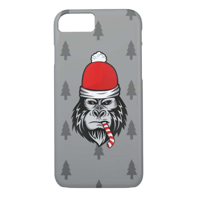 Coques Case-Mate iPhone xmas santa claus gorilla (Dos)