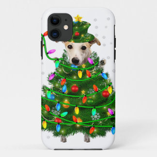 Case-Mate iPhone Case Xmas Whippet Christmas Tree |Christmas Lights Xmas