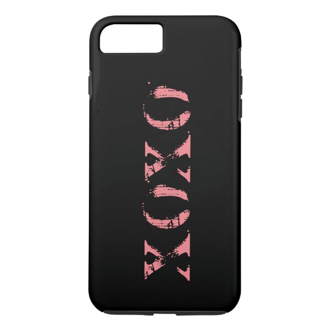 Coques Case-Mate iPhone XOXO Black & Rose Gold personnalisé (Dos)