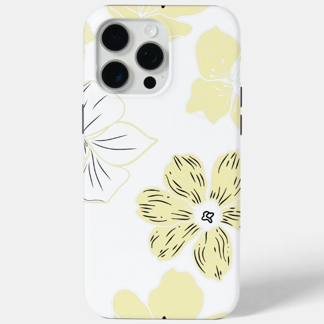 Coques Case-Mate iPhone Yellow Flower Phone Case (Verso)