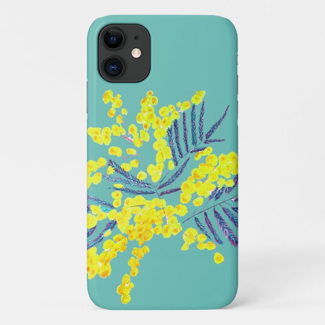 Coques Case-Mate iPhone Yellow Wattle Mimosa (Dos)