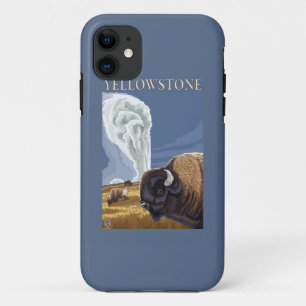 Coques Pour iPhone YellowstoneBison avec vieux fidèle