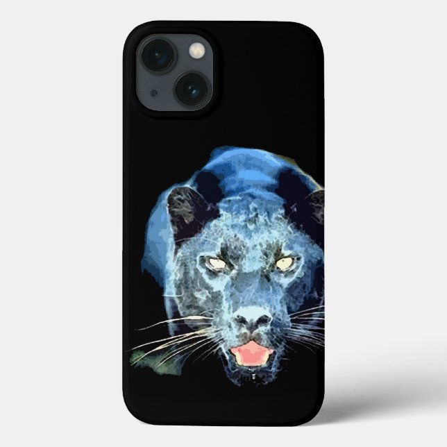 Coques Case-Mate iPhone Yeux de Jaguar de panthère noire (Verso)