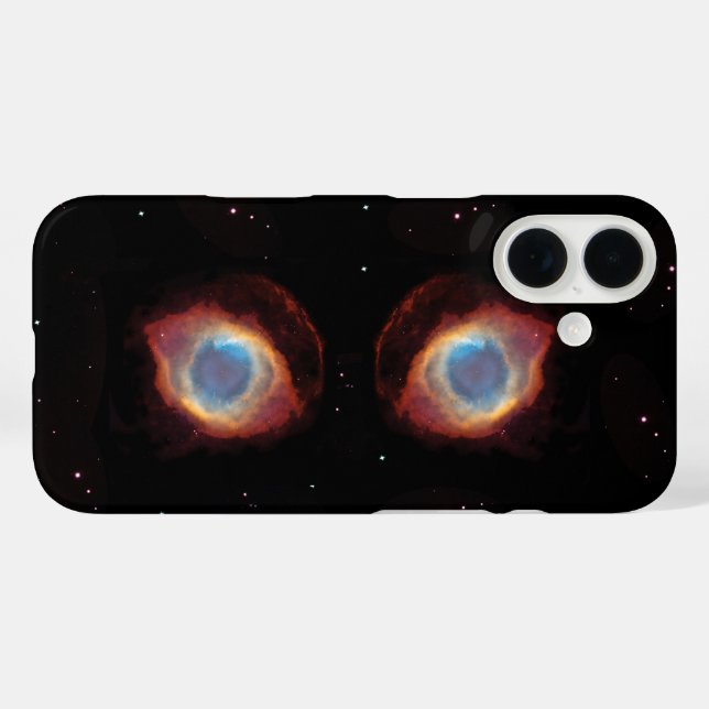 Coques Case-Mate iPhone Yeux de nébuleuse galactique (Verso (horizontal))