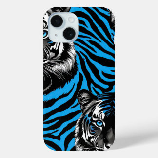 Coque Pour iPhone 15 Yeux de tigre
