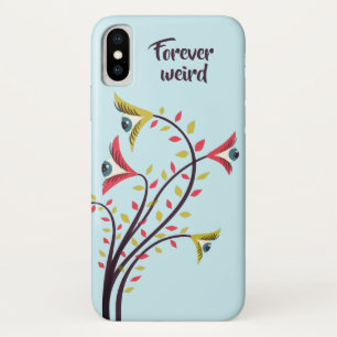 Coque iPhone X Yeux regardants fixement de fleurs colorées pour