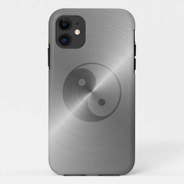 Coques Case-Mate iPhone Yin Yang (acier) (Dos)