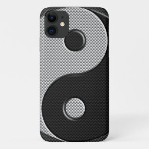 Coque Case-Mate Pour iPhone Yin Yang Design en fibre de carbone style d'impres