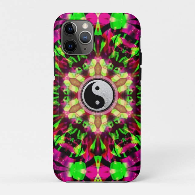 Coques Case-Mate iPhone Yin Yang Étoile psychédélique (Dos)