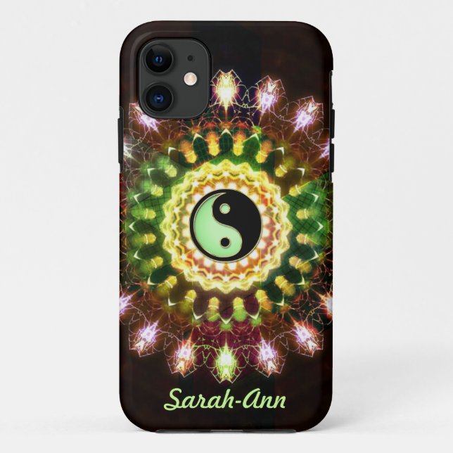 Coques Case-Mate iPhone Yin Yang Fireworks Mandala iPhone 5 Couvertures (Dos)