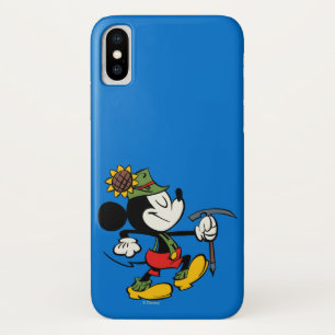 Coque iPhone X Yodelberg Mickey Marche heureuse