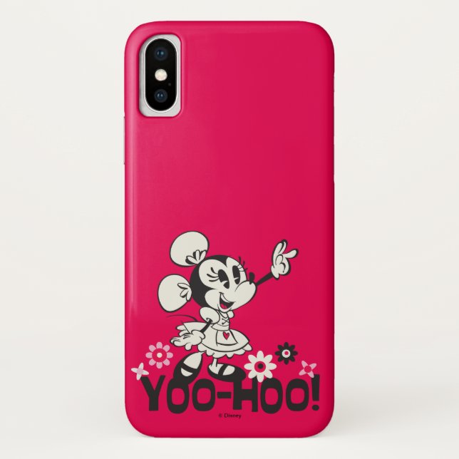 Coques Case-Mate iPhone Yodelberg Minnie | Vague noire et blanche (Dos)