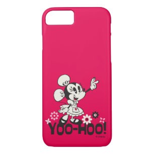 Coque iPhone 8/7 Yodelberg Minnie   Vague noire et blanche