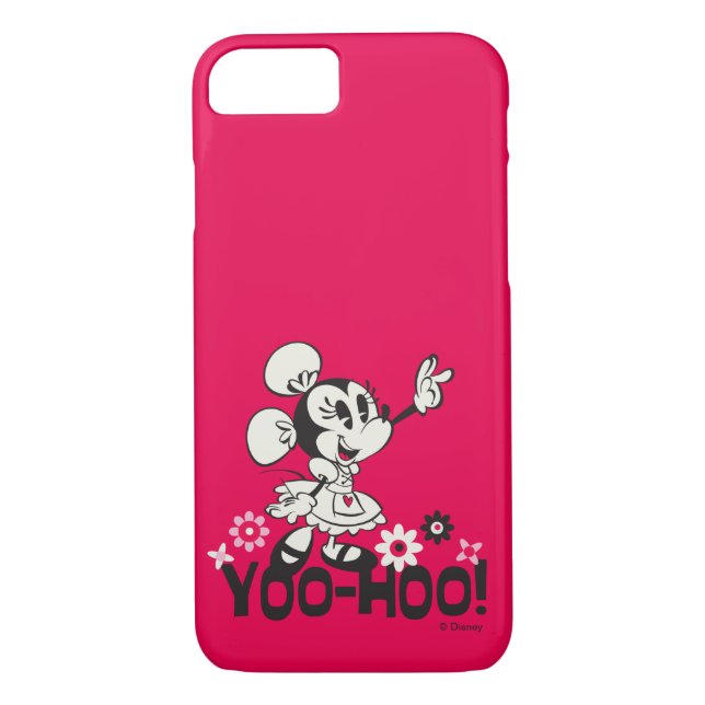 Coques Case-Mate iPhone Yodelberg Minnie | Vague noire et blanche (Dos)