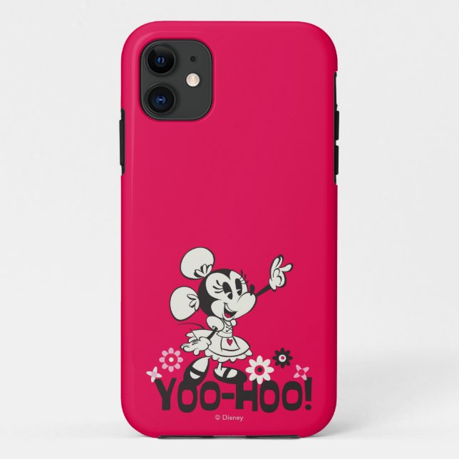 Coques Case-Mate iPhone Yodelberg Minnie | Vague noire et blanche (Dos)