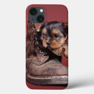 Etui iPhone 13 Yorkie et botte