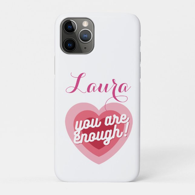 Coques Case-Mate iPhone you are enough, customizable design (Dos)