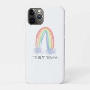 Case-Mate iPhone Case You are my sunshine watercolor painted rainbow