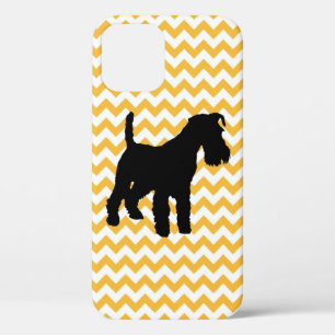 Case-Mate iPhone Case You Choose Orange ou Blue Chevron With Schnauzer C