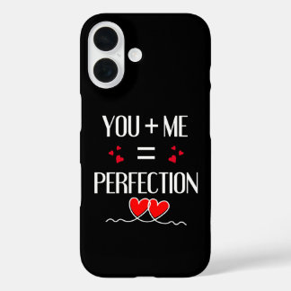 Coque Pour iPhone 16 You + Me = Perfection - Mignonne Conception Couple