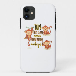 Case-Mate iPhone Case Yup ! C'est mon cirque, ce sont mes trois singes