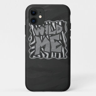 Case-Mate iPhone Case Zebra Black and Light Grey Wild Me