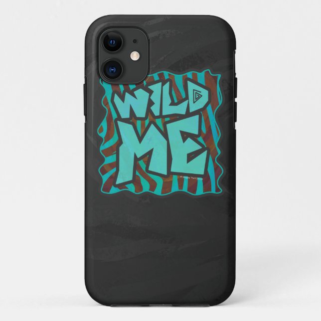 Coques Case-Mate iPhone Zebra Brown et Turquoise Wild Me Design (Dos)