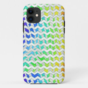 Case-Mate iPhone Case Zebra Chevron Rainbow et White Print