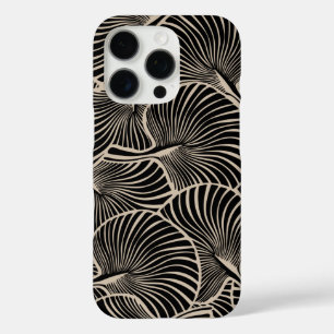 Coques iPhone 16 Pro Zebra Fan Palm Hawaiian Tropical Black