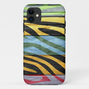 Coque Case-Mate Pour iPhone Zebra Imprimer sur le bois #2