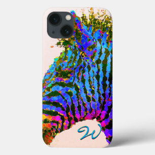 iPhone 13 Case Zebra Mosaic Art 1