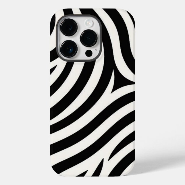 Coques Case-Mate iPhone Zebra Stripes Impression moderne (Verso)