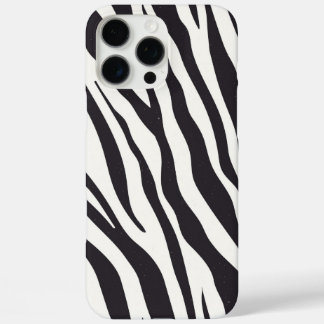 Coques iPhone 16 Pro Max Zebra Stripes iPhone Case – Black & White Pattern