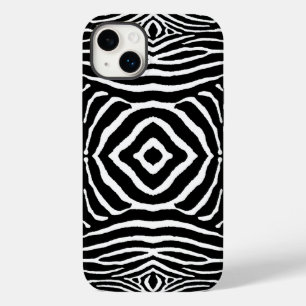 Coque Pour iPhone 14 Plus Zèbre en noir et blanc