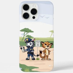 Coques iPhone 16 Pro Max zèbre et guépard de police mignons