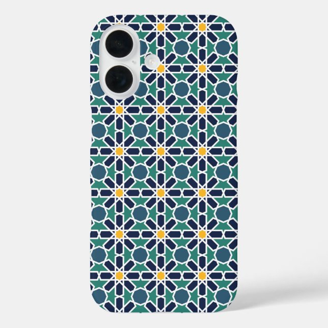 Coques Case-Mate iPhone Zellige marocain Art Motif (Zelij) (Verso)
