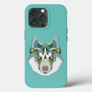 Case-Mate iPhone Case Zenart motif Husky Dog Blue Husky Face
