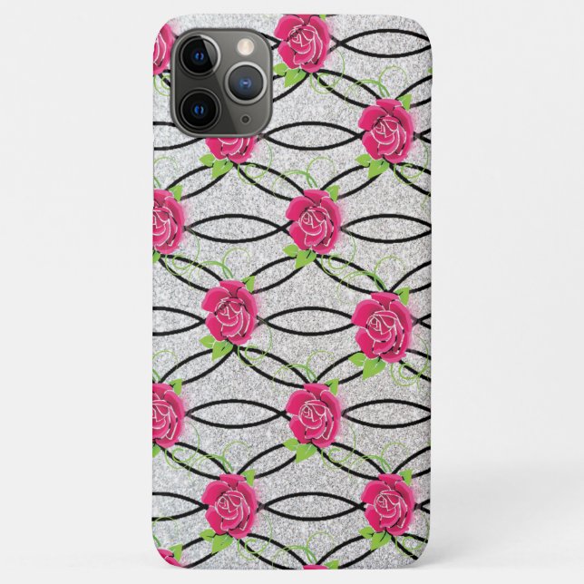 Coques Case-Mate iPhone Zig Zag Motif, fleur (Dos)