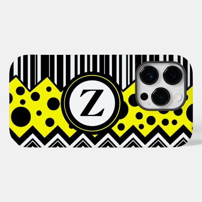 Coques Case-Mate iPhone Zig Zag & Points (Verso (horizontal))