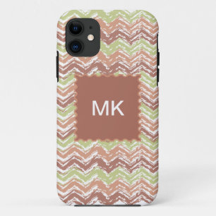 Coques Pour iPhone Zigzag de Chevron de griffonnage d'épice