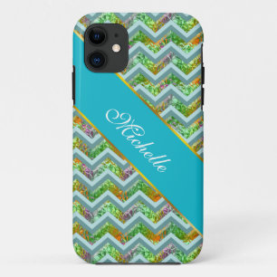 Coques Pour iPhone Zigzag en verre souillé