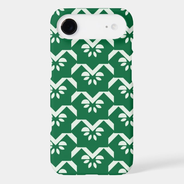 Coques Case-Mate iPhone Zigzag floral vert (Verso)
